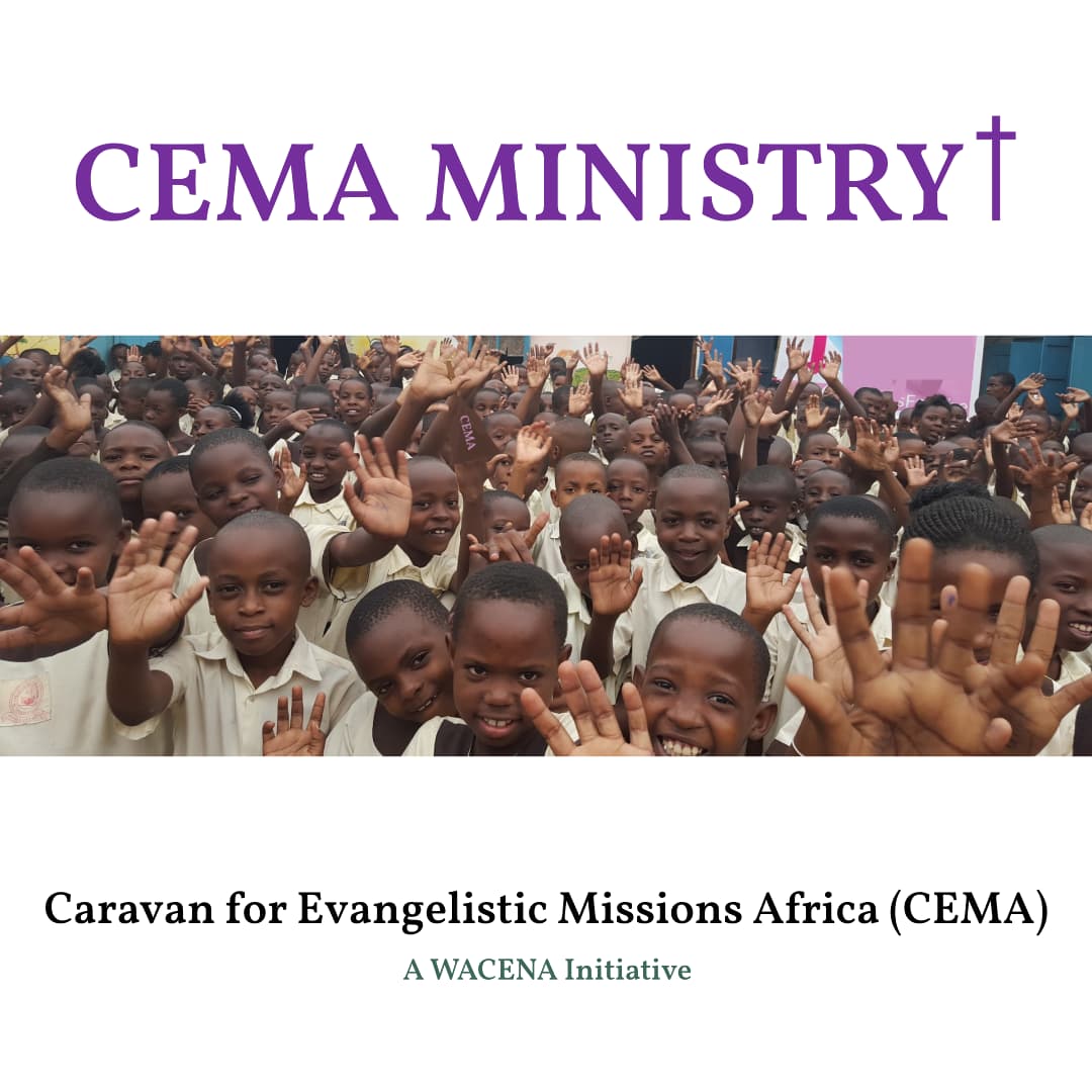 Children under the CEMA Ministry influence raising their hands.